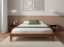 Lit en bois massif 160x200 ACHILLE - Noyer - 2
