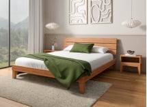 Lit avec tête de lit trio 160x200 ACHILLE - 1