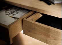 Bureau 2 tiroirs NOMA - Chêne 4