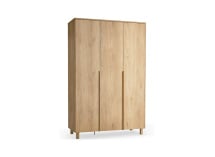 Armoire 3 portes en bois NOMA - Chêne 8