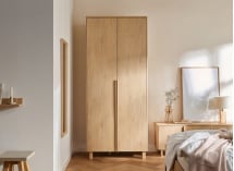 Armoire 2 portes en bois NOMA - Chêne 1