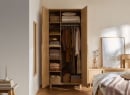 Armoire 2 portes en bois NOMA - Chêne 2