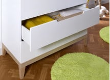 Commode 3 tiroirs VOLT  – Blanc/Hêtre Nateo Concept - 3