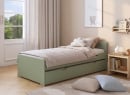 Lit gigogne 90x190 LEVIS - Vert 1