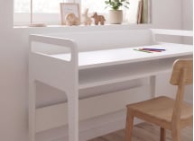 Bureau enfant à casier LEVIS Blanc - 3