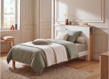 PRADO 90 cm Children's Headboard White/Oak