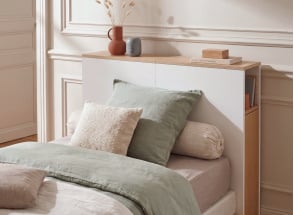 Tête de lit enfant 90 PRADO Blanc/Chêne