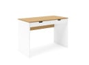 Bureau 2 tiroirs ALBI - Blanc/Chêne 6