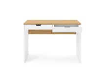 Bureau 2 tiroirs ALBI - Blanc/Chêne 7
