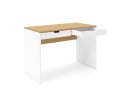 Bureau 2 tiroirs ALBI - Blanc/Chêne 8