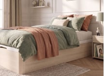 Lit coffre 90x200 en bois BASTIA - Chêne Blanchi 3