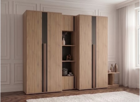 Dressing avec penderie et colonne 250 cm PAVEL - 1