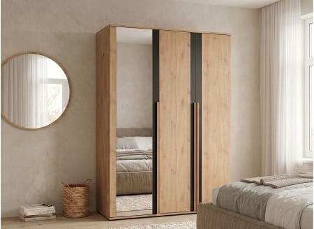Dressing  3 portes avec miroir PAVEL - 1