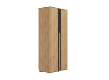2-door wardrobe with tower unit 150 cm PAVEL - Oak