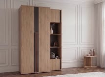 Dressing 2 portes et colonne 150 cm PAVEL - 1