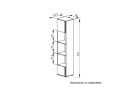 Dressing 2 portes et colonne 150 cm PAVEL - 9
