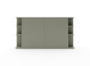 Lit coffre 160x200 avec tête de lit BASTIA - Blanc/Vert Cèdre 7