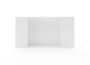 Lit coffre 160x200 en bois massif avec tête de lit HOYA - Pin/Blanc 12