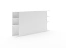 Lit coffre 160x200 en bois massif avec tête de lit HOYA - Pin/Blanc 13