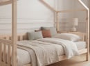 Lit cabane enfant 90x200 pin massif THEO Bois - 3