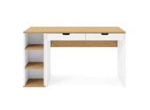 Bureau 2 tiroirs avec rangement ALBI - 4
