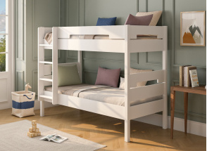 Trennbares Etagenbett 90x190 ANGEL - Weiß