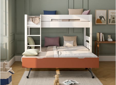 copy of 3-Personen-Hochbett 90x190 ANGEL - Weiß