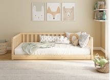 Lit Montessori 90x190 en pin massif UGO - Pin 4
