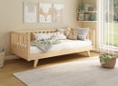 Lit enfant avec barrière amovible 90x190 en pin massif UGO - Pin 4