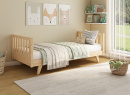Lit enfant avec barrière amovible 90x190 en pin massif UGO - Pin 7