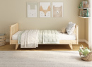 Lit enfant avec barrière amovible 90x190 en pin massif UGO - Pin 8