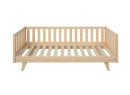 Lit enfant avec barrière amovible 90x190 en pin massif UGO - Pin 13