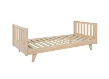 Lit enfant avec barrière amovible 90x190 en pin massif UGO - Pin 15