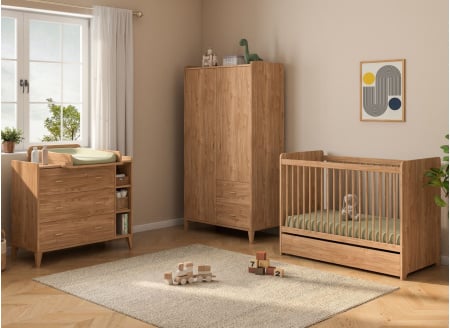 Chambre bébé complète ANTON - Bois 3