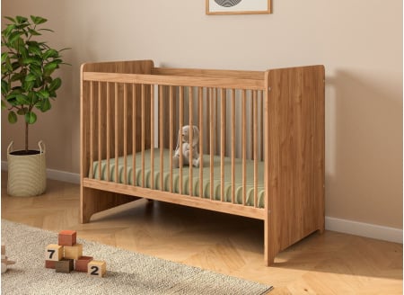 Lit bébé évolutif 60x120 ANTON - Bois 1