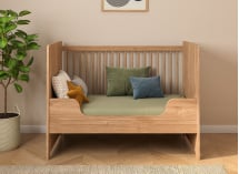 Lit bébé évolutif 60x120 ANTON - Bois 5