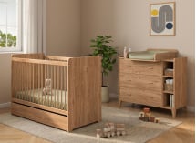 Chambre bébé duo ANTON - Bois 1