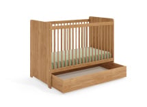 Tiroir de rangement pour lit 60x120 ANTON - Bois 5