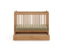 Tiroir de rangement pour lit 60x120 ANTON - Bois 6