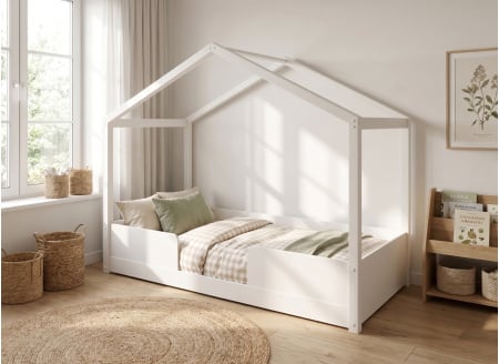 Lit cabane Montessori 90x190 en pin massif TIMEO - 1