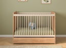 Lit bébé évolutif 60x120 ANTON - Bois/Sable 5