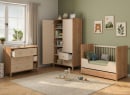 Lit bébé évolutif 60x120 ANTON - Bois/Sable 9