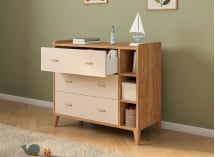 Chambre bébé complète ANTON - Bois/Sable 9