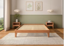 Lit en bois massif 140x190 ACHILLE Hêtre - 3