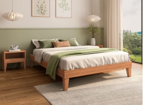Letto in legno massello 140x190 ACHILLE - Faggio