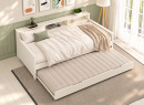 Lit banquette gigogne OLIVER – vue plongeante avec lit gigogne ouvert