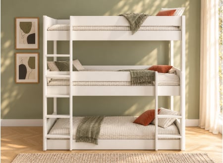 Litera triple 90x200 SOHO - Blanca