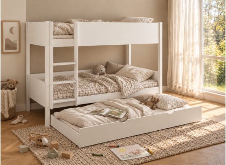 Cassetto per letto a castello JUNE - Bianco