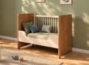 Lit bébé évolutif 60x120 ANTON - Bois/Sable 5