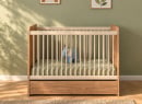Lit bébé évolutif 60x120 ANTON - Bois/Sable 4